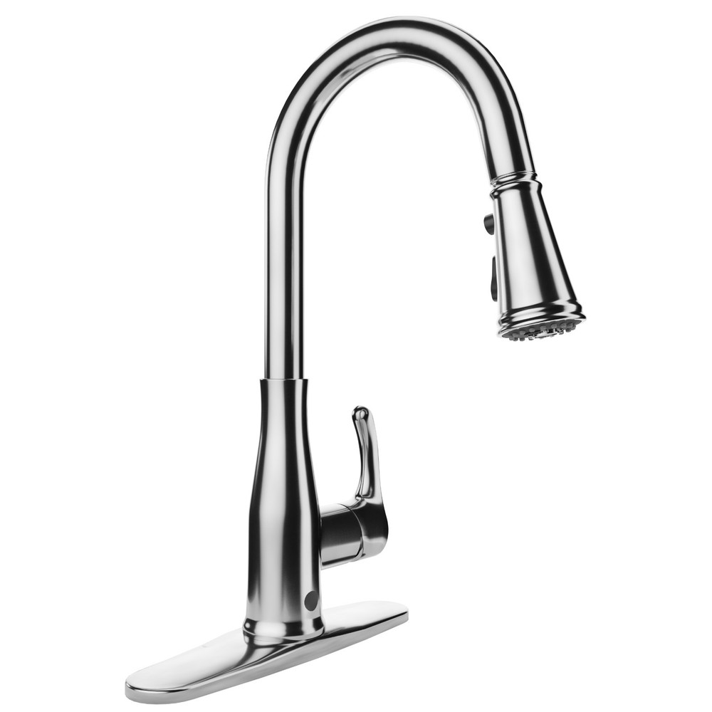 Sifo Hands Free Touchless 1-Handle Pull-Down Sprayer Kitchen Faucet with Motion