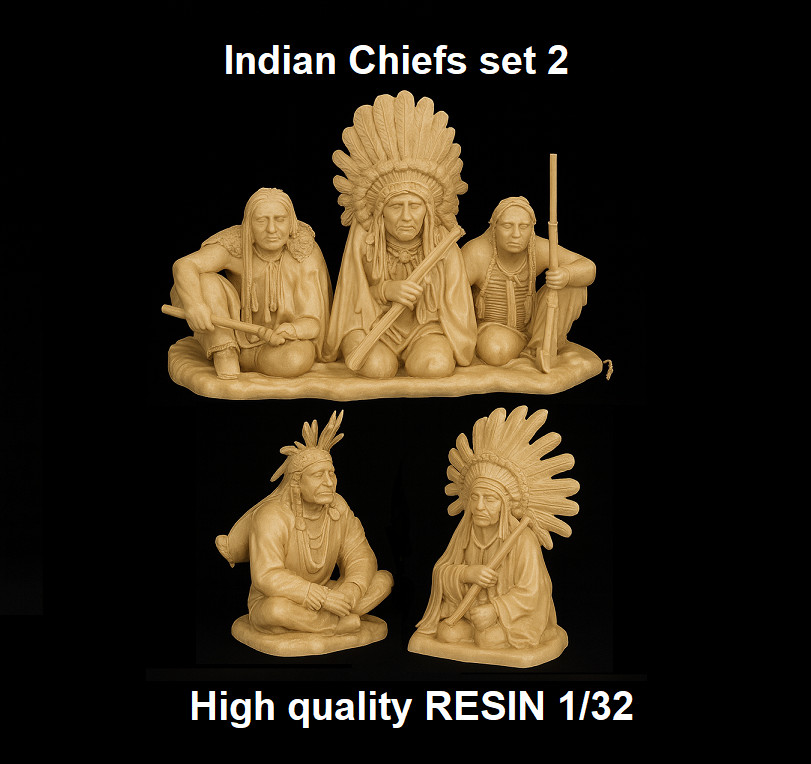 FIERDAN Indian Chifs  Scale 1:32 set 2