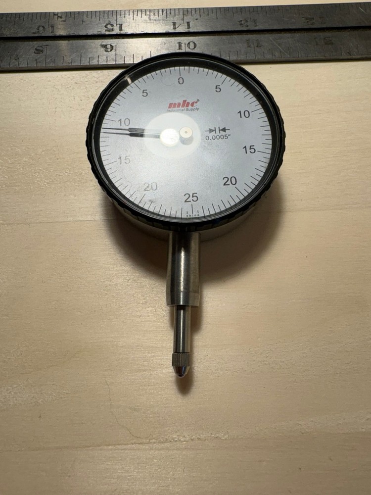 0-.25 dial indicator, .0005 graduations