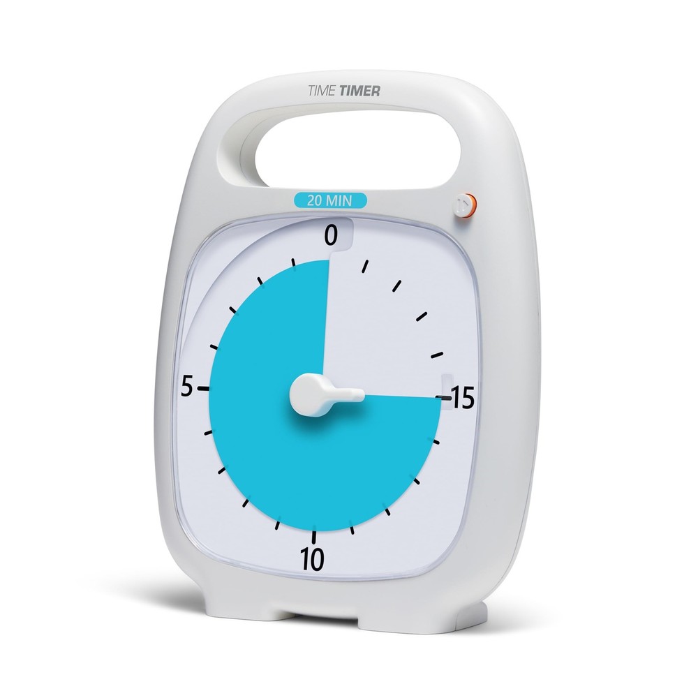 Time Timer PLUS 20 Minute Desk Visual Timer — Countdown Timer with Portabl