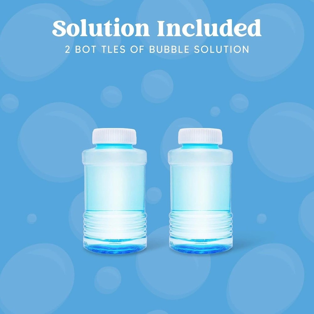 Dinosaur Bubble Machine, Bubble Machine Gun Blower with Solutions for Kids, S...
