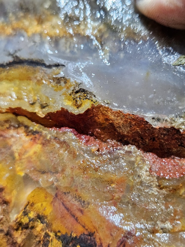 Plume Agate Multicolored Specimen Natural Form (6lbs 11oz)