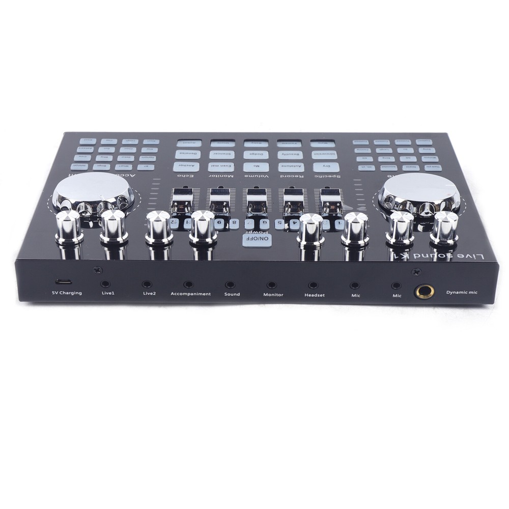 Audio Mixer Sound Board Console with 27 Sound Effects, USB Bluetooth Input