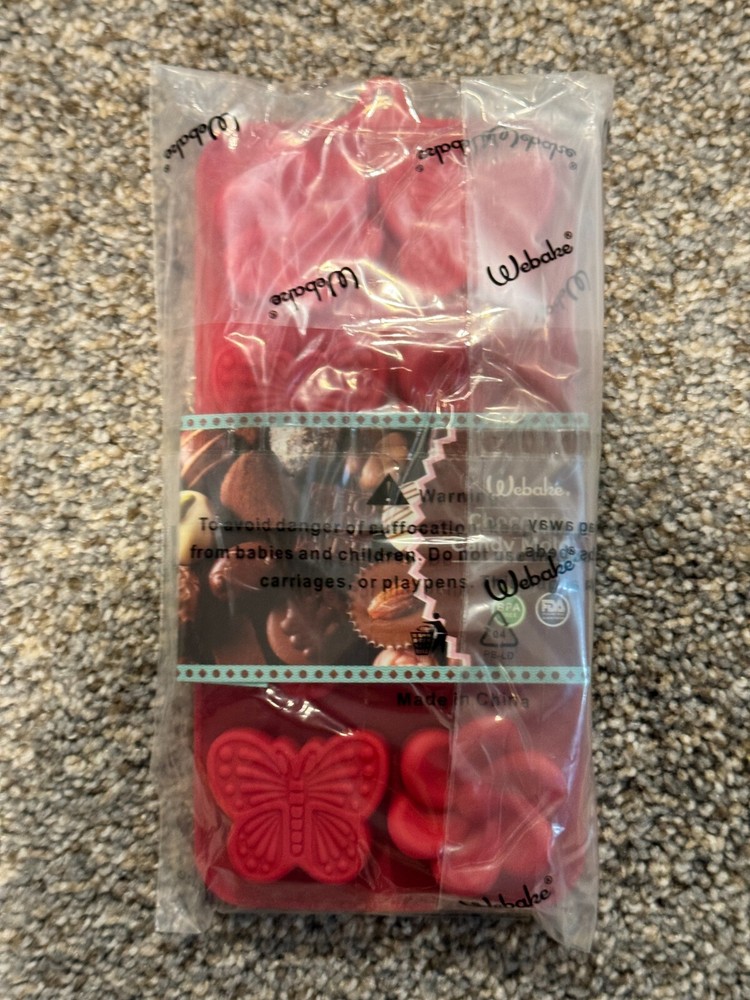 Webake, 2pc, Butterfly candy mold