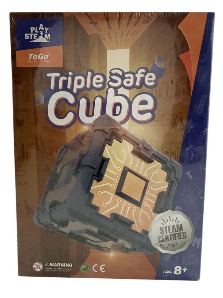 Play Steam Triple Safe Cube Kids Simulation Combination Lock Problem Solve Toy