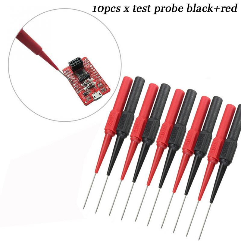 Multimeter Test Lead Extention Back Probes Sharp Needle Micro Pin For Banana