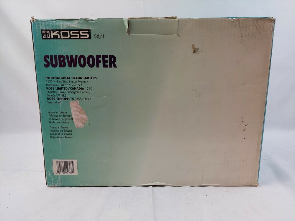 Koss SX-1 Powered Subwoofer for PC/Computer EB-4923