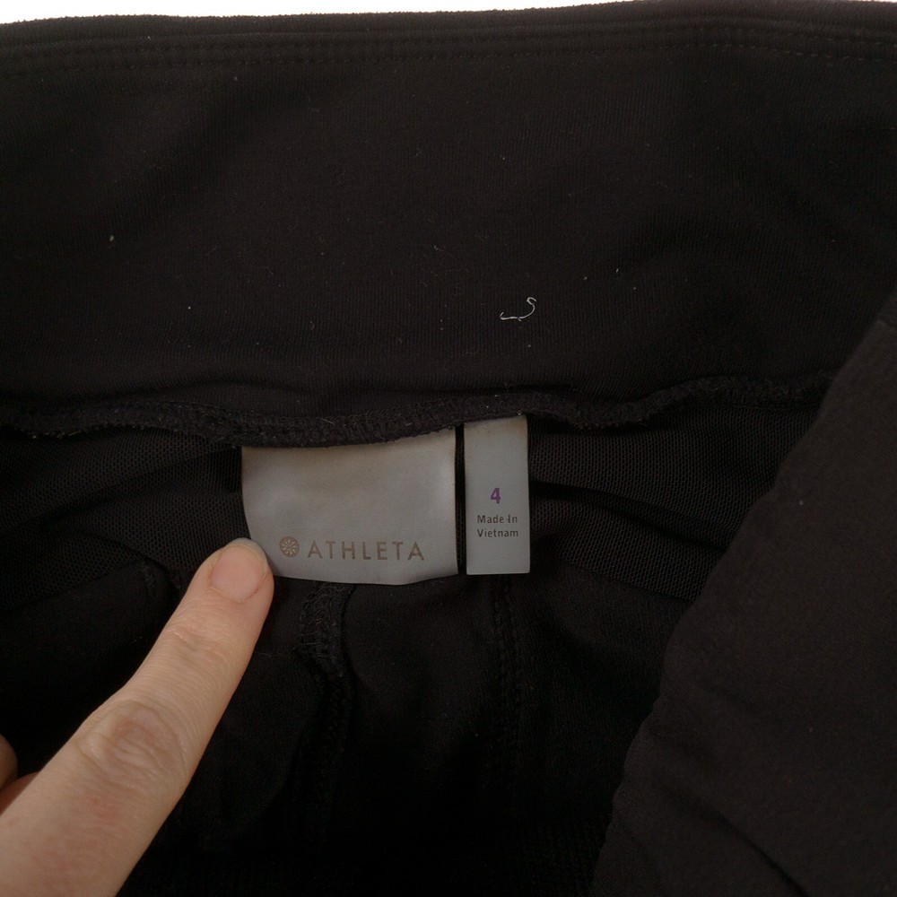 Athleta Black Skinny Pants Womens 4 Pull On