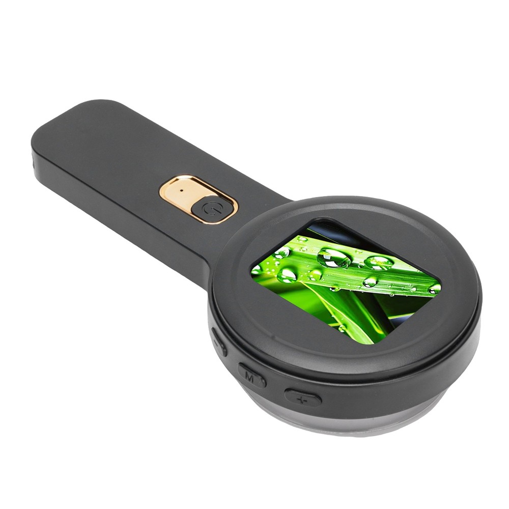 Handheld Digital Microscope 200x Magnification Dual LED Black