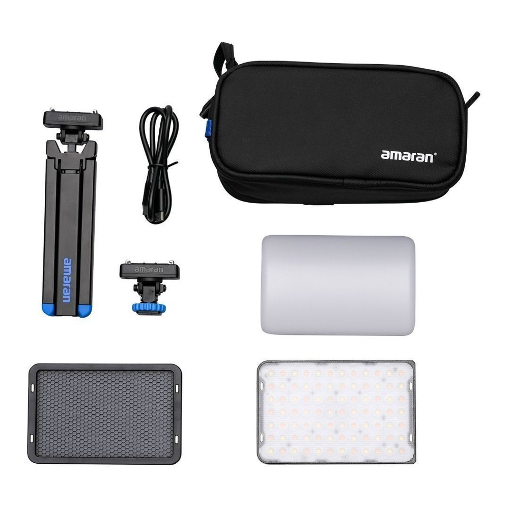 Amaran Ace 25x Travel Ready Compact LED Light Creator Kit (Silver) PRO