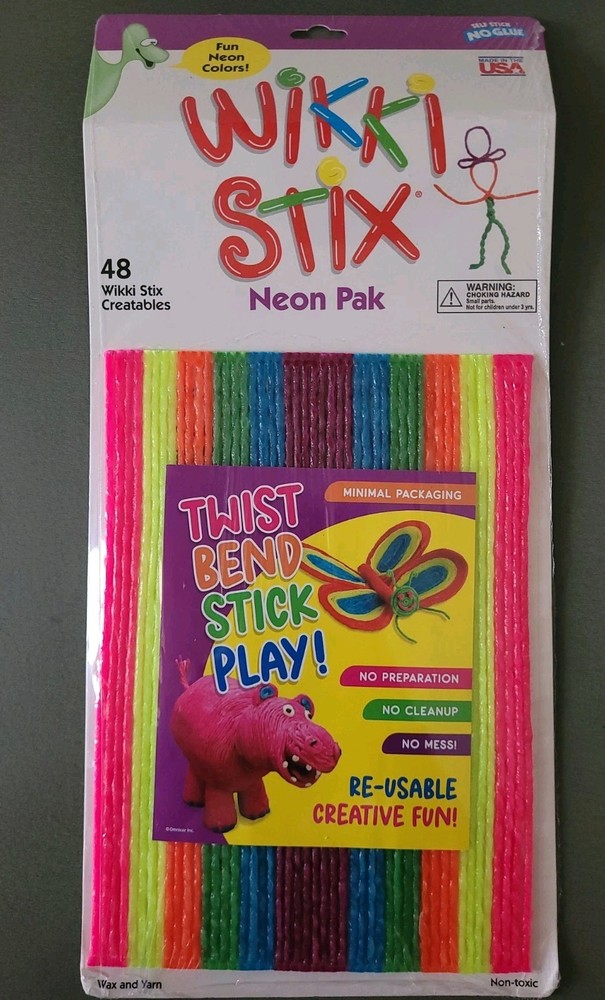 Wikki Stix Neon Pack 48 Creatables ***NEW SEALED