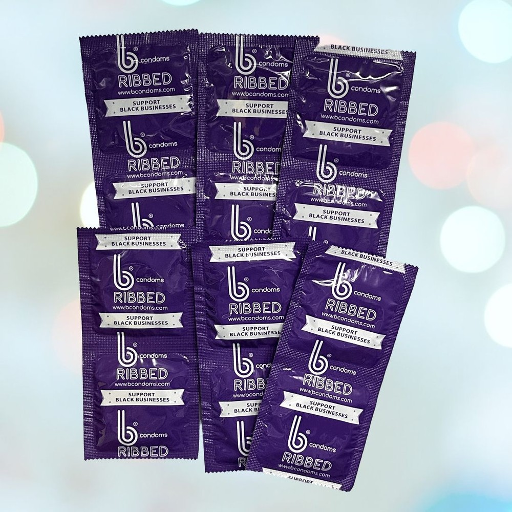 b Condoms Ribbed Condoms | 12-Pack