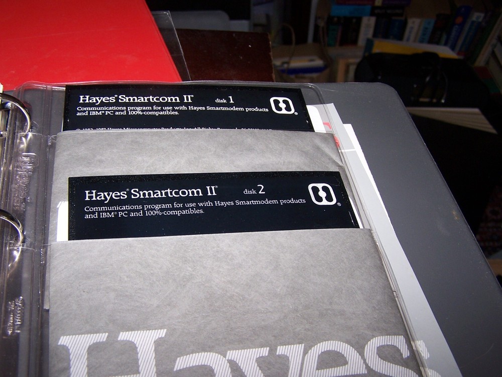 Hayes Smartcom II User's Guide, SmartModem 2400 Manual and software on disks