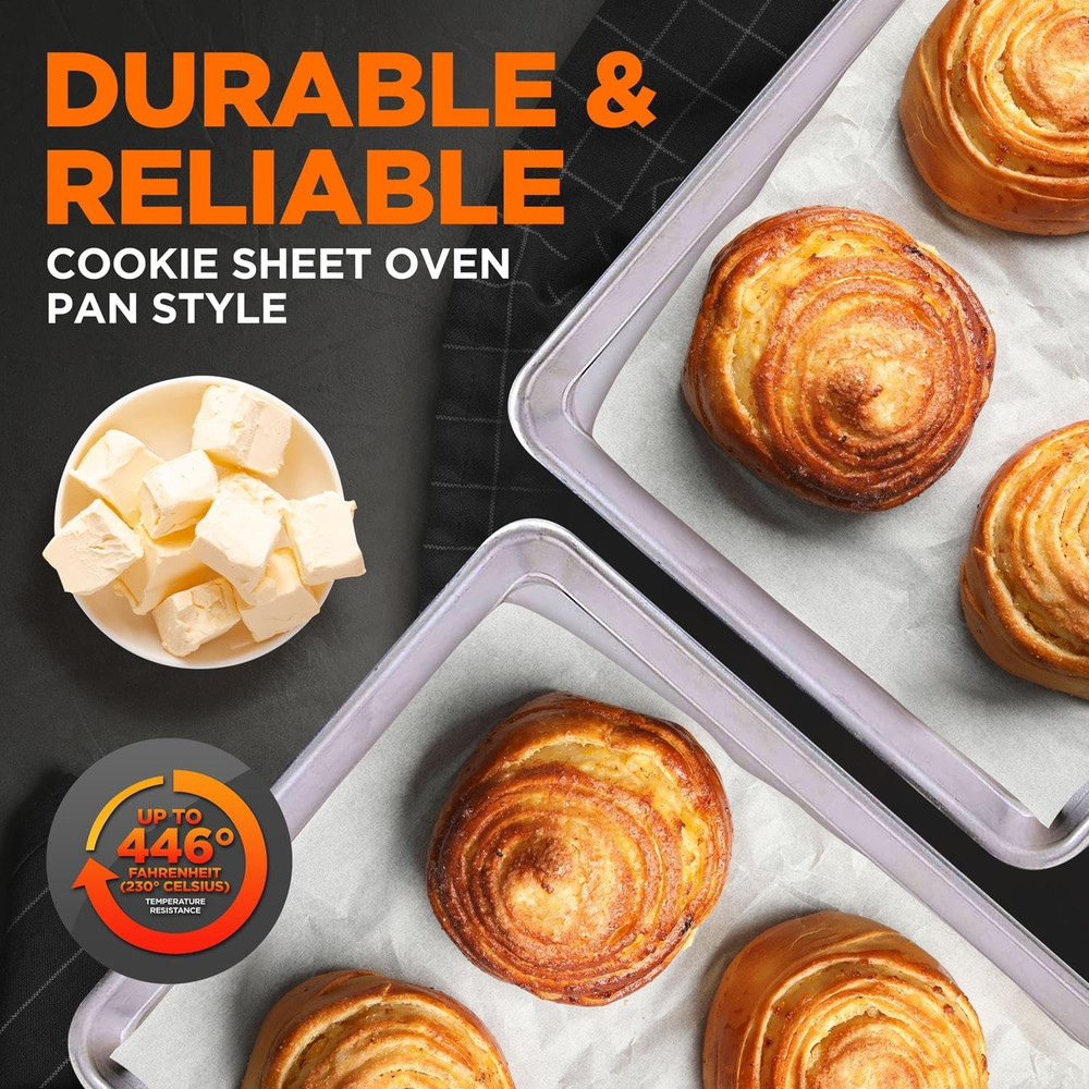 Non Stick Baking Sheets, Cookie Pan Aluminum Bakeware, Professional Quality Kitc