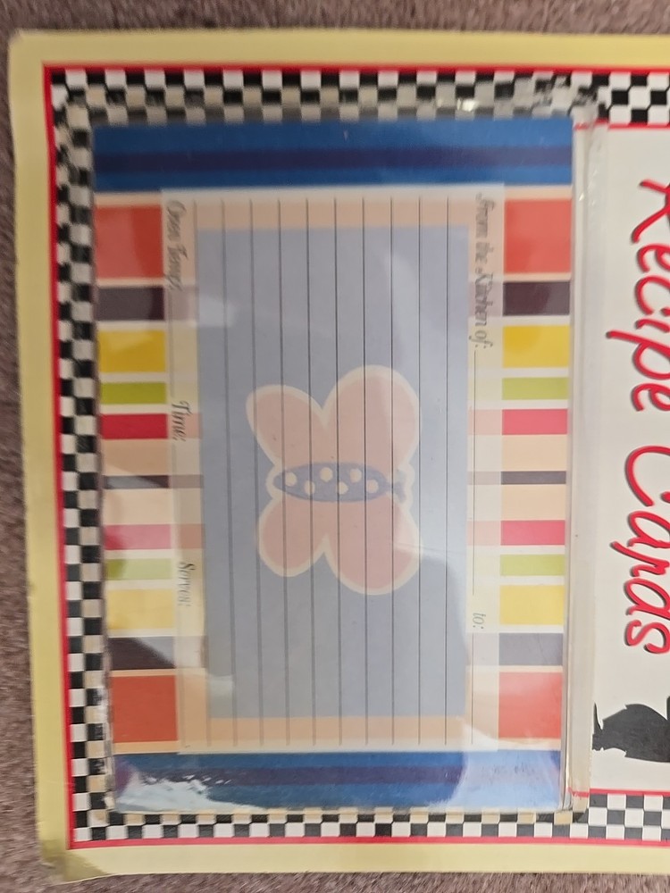 Recipe Cards Butterfly