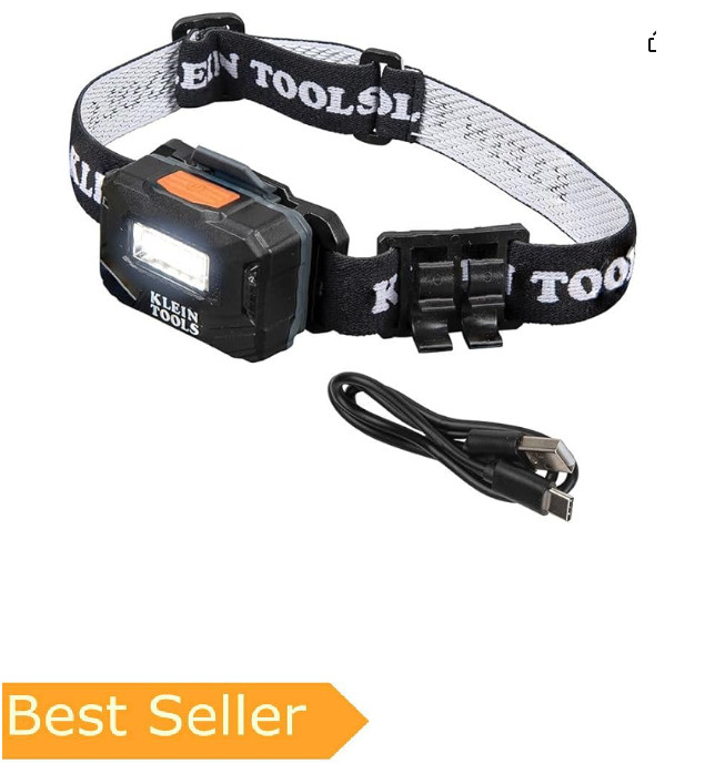 Klein Tools 56049 Rechargeable Headlamp / LED Lights
