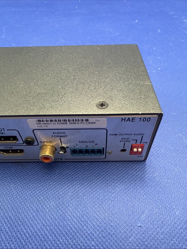 Extron HAE 100 HDMI Audio Extractor no power adapter
