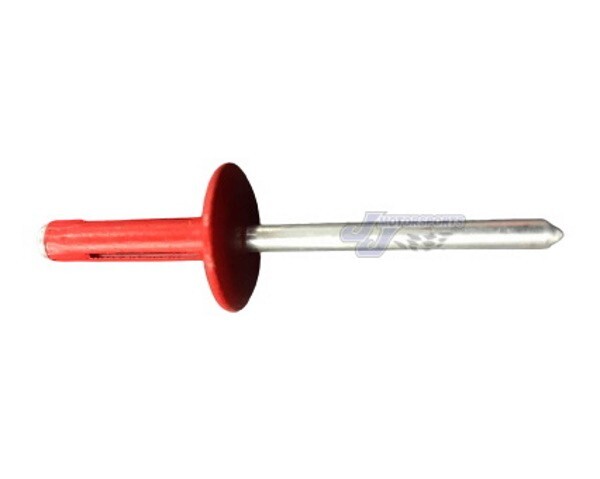 Large Head Red Exploding Rivets Pop Rivet 25 ct. Tri-Fold Racing Fasteners IMCA