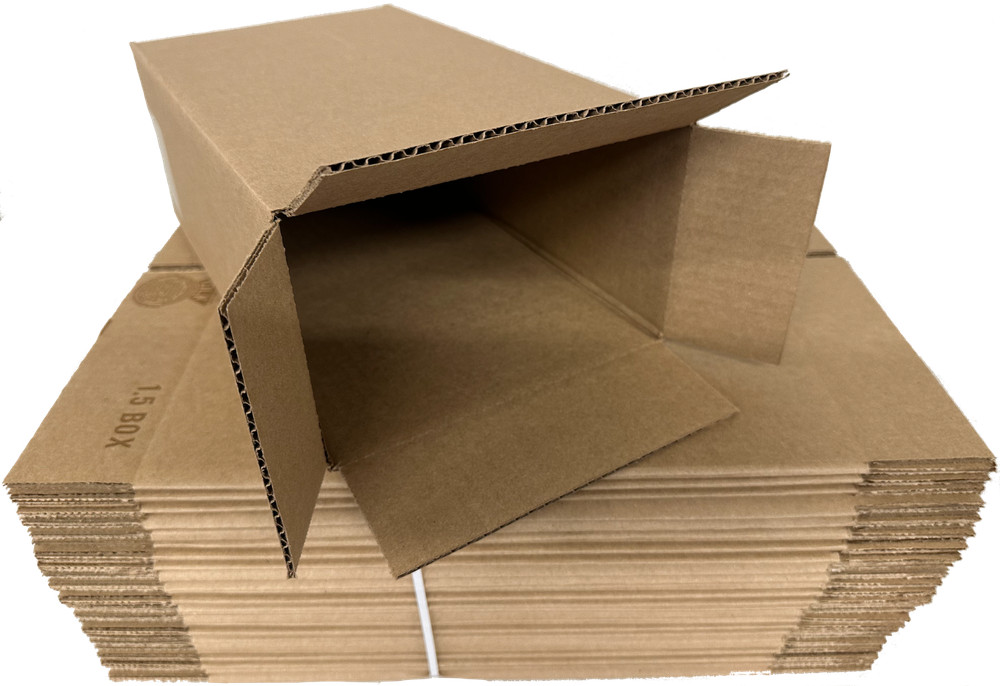 Shipping Corrugated Cardboard Side Loading Shoe Box 14" X 8" X 5"