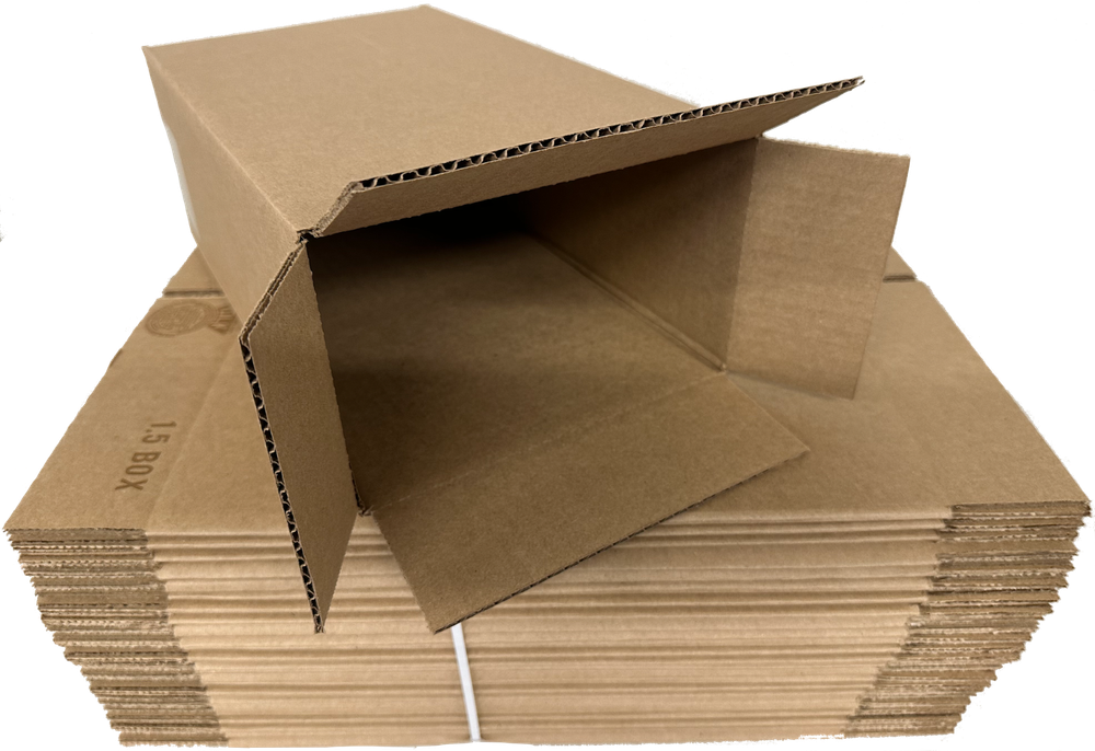 Shipping Corrugated Cardboard Side Loading Shoe Box 14" X 8" X 5"