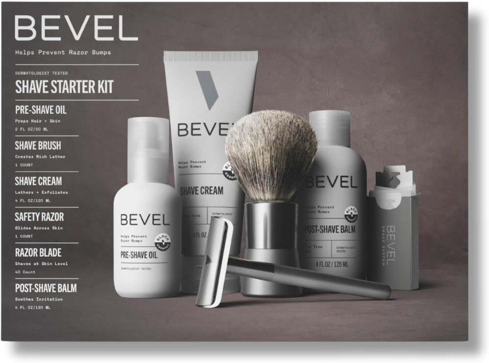 Shaving Kit for Men, Includes Safety  Replacement Blades,