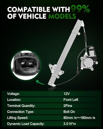 Power Window Regulator with Motor for:-Nissan 2005-2015 Front Left Driver Side