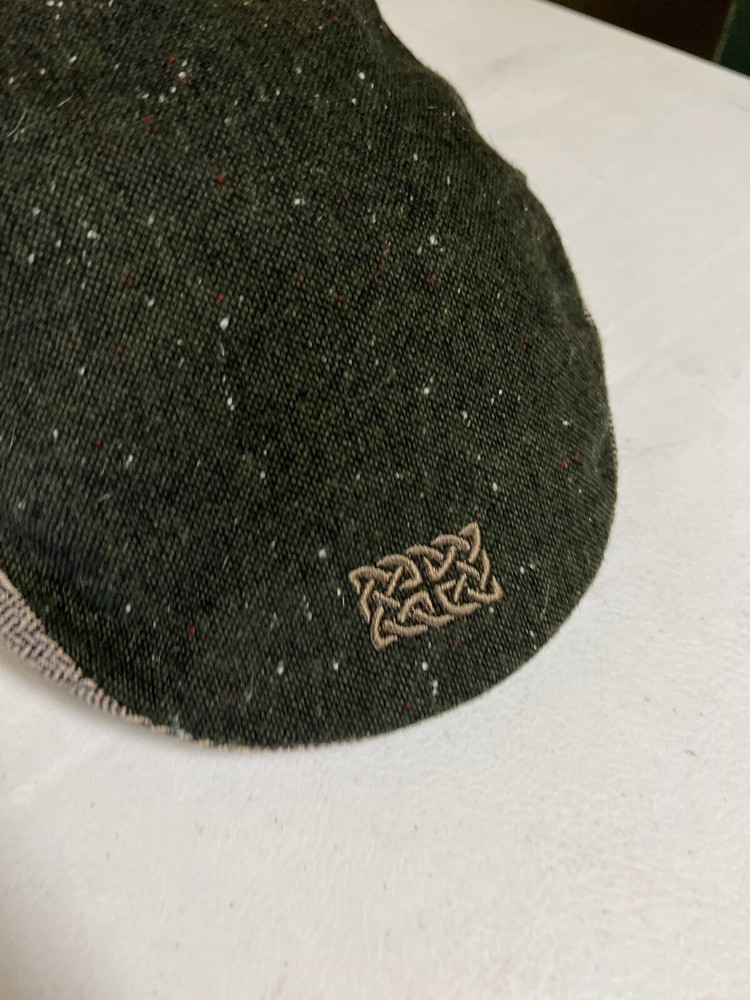 Patrick Francis Patchwork Flat Cap Multi-Tweed Wool Youth Boys Large NWT