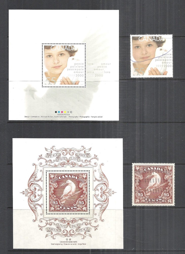 CANADA VARIOUS MINT NEVER HINGED & USED ISSUES 1999 (B)
