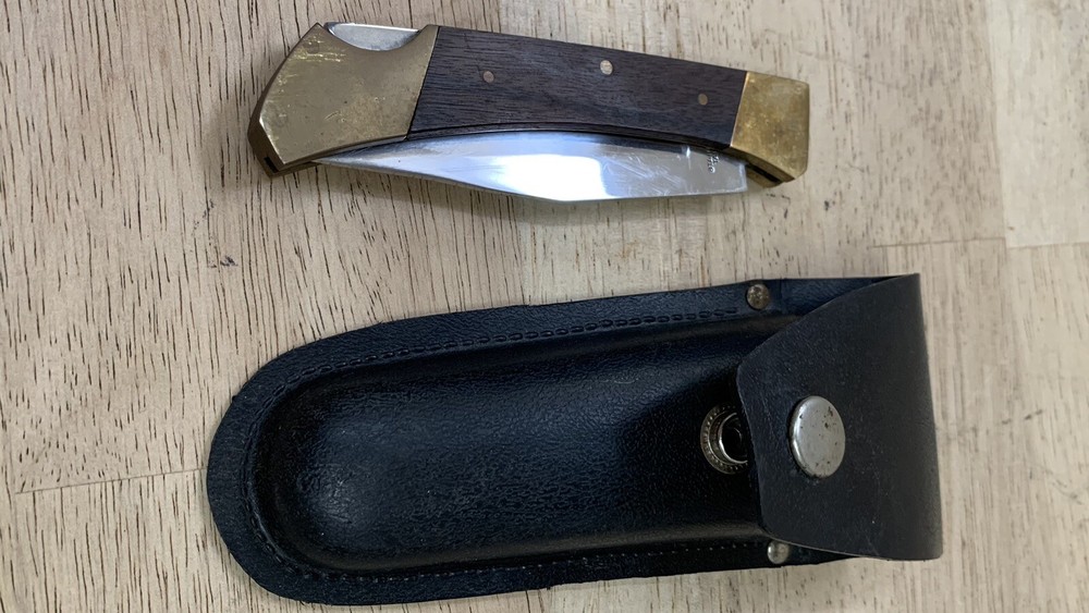 Vintage Knife & Leather Sheath