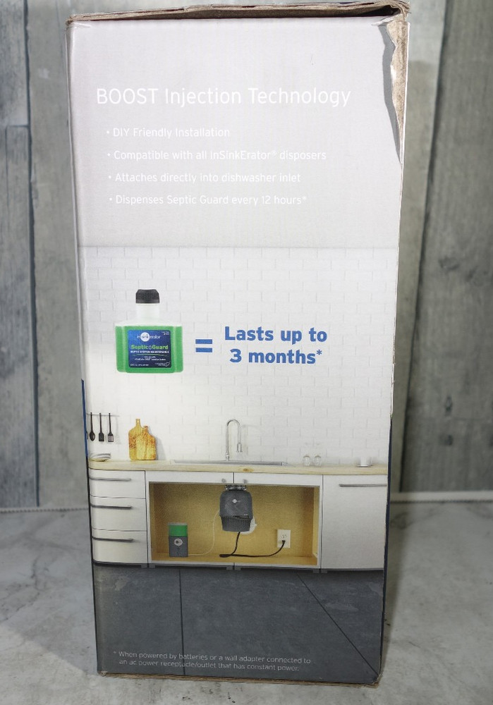 InSinkErator Boost Injection System Septic Guard Solution Kit Disposal Treatment
