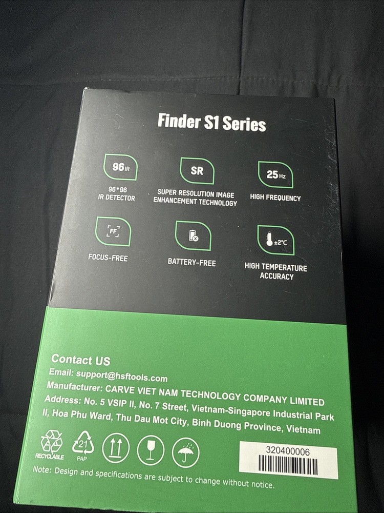 HSFTOOLS Finder S1 Thermal Camera 96x96 IR Resolution USB-C Android Compatible