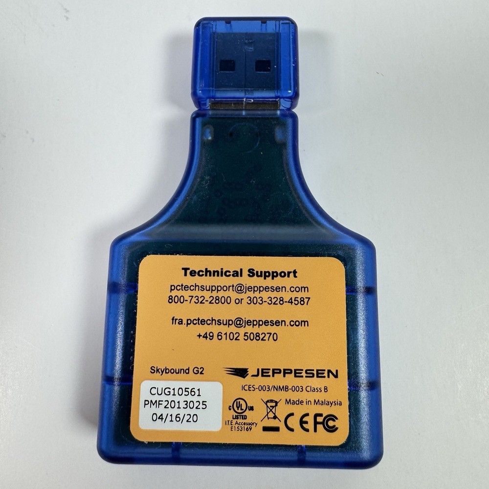 Jeppesen Skybound G2 USB Adapter CUG10561 Aviation Data Reader Open Box