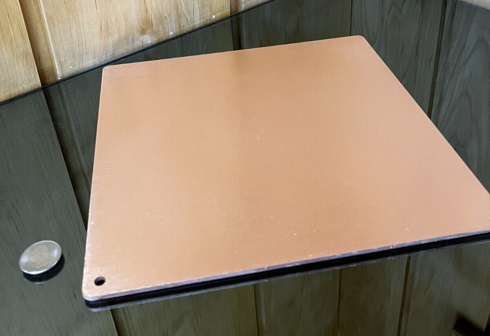 1/8” Thick Pure Copper Heat Diffuser 10”Square Stove Topper Defrost Plate