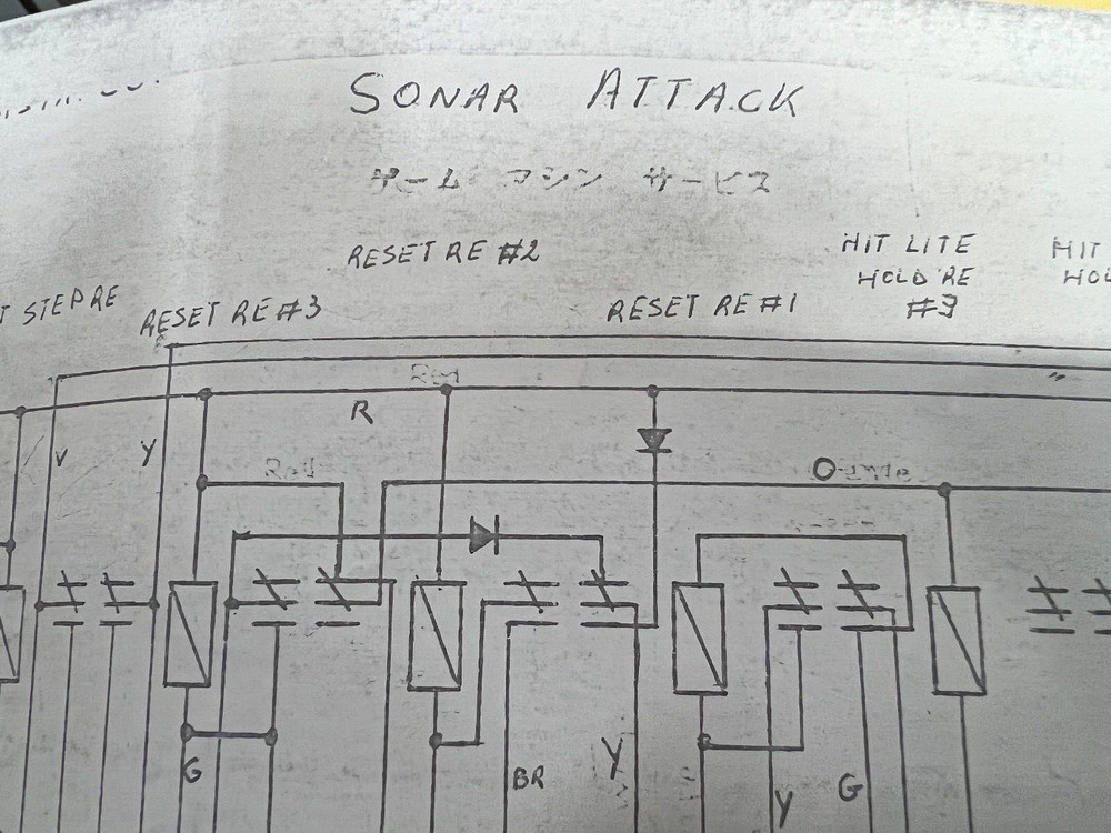 Sega: Sonar Attack- Schematics - Copies
