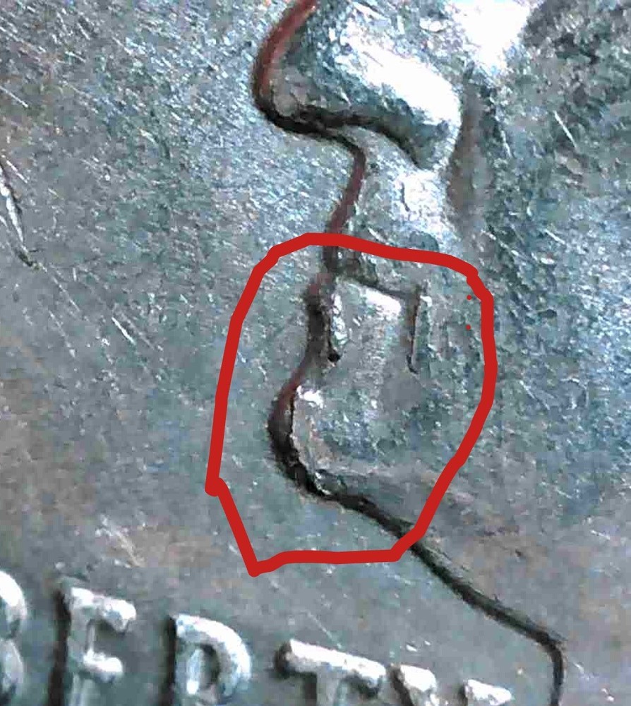 2008-P Alaska State Quarter Claw Die Chip Error MULTIPLE ERRORS Drool Error