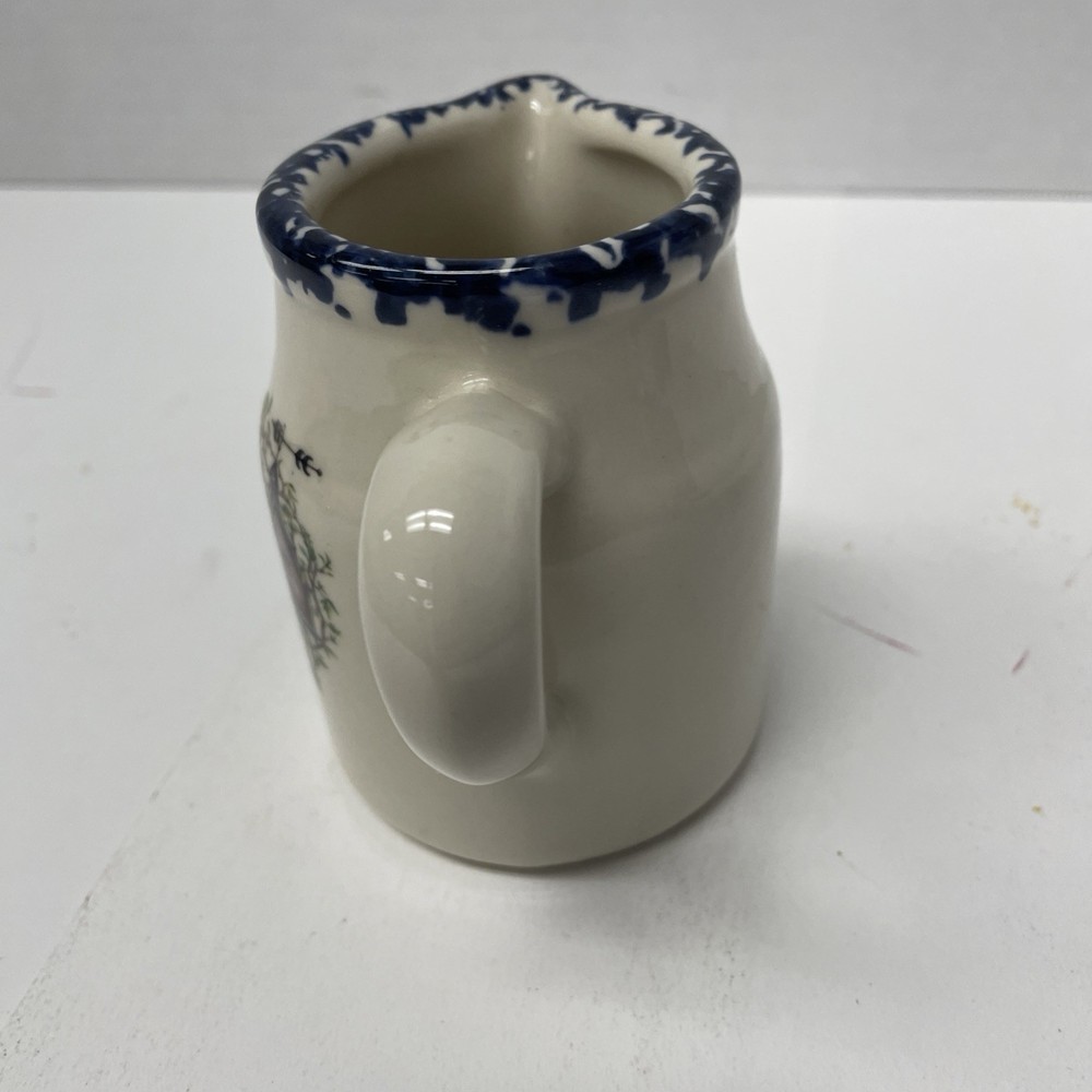 SMALL POTTERY PITCHER - Heart Wreath - WICKER PLUS LTD.