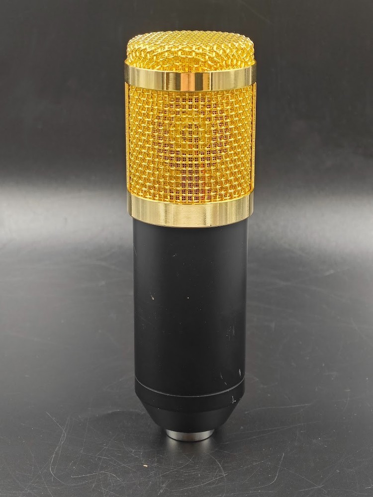 BM-800 Condenser Microphone Black/Gold Used Working