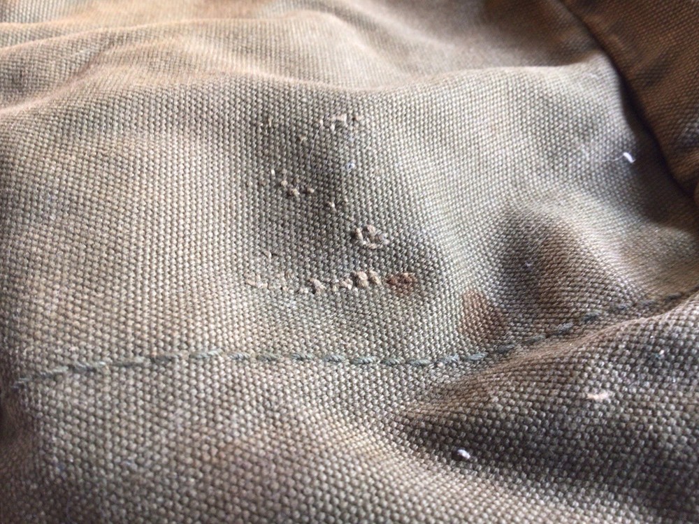 WW11-military 1945 Cargo Field Pack Scuff Marks Stitch & Ring Missing Backpack