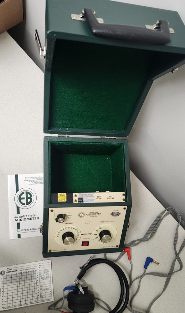 Vintage Eckstein Bros. Miniature Audiometer Model EB-60
