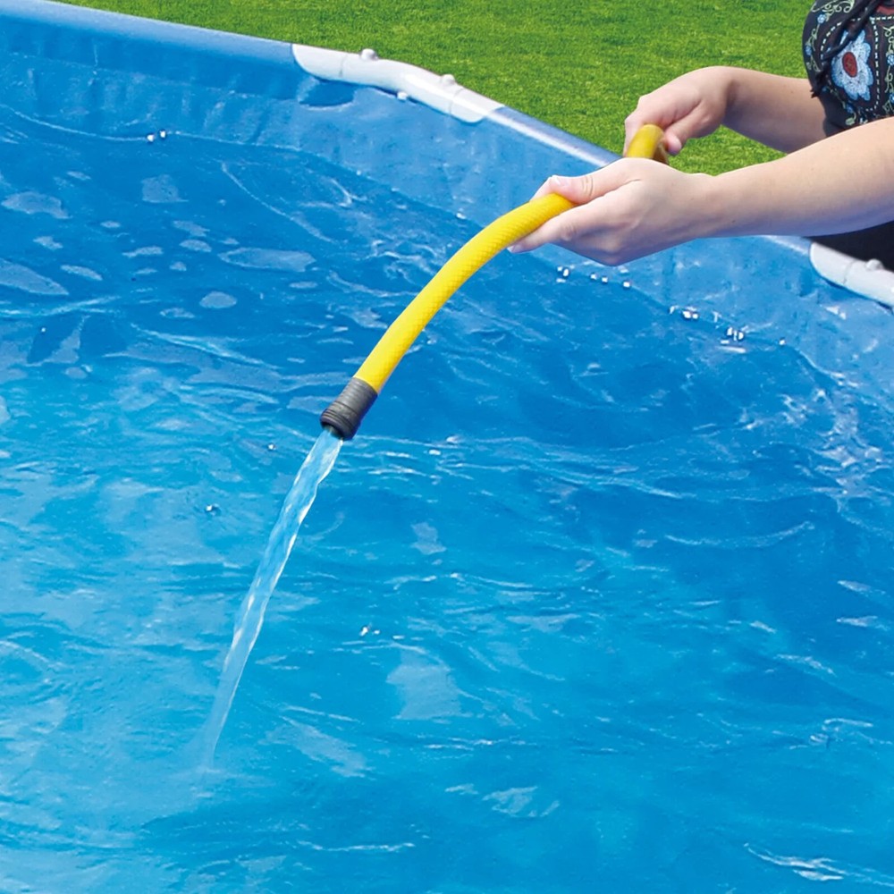 SUMMER WAVES 15 FT ROUND ACTIVE FRAME ABOVE GROUND POOL, BLUE *DISTRESSED PKG
