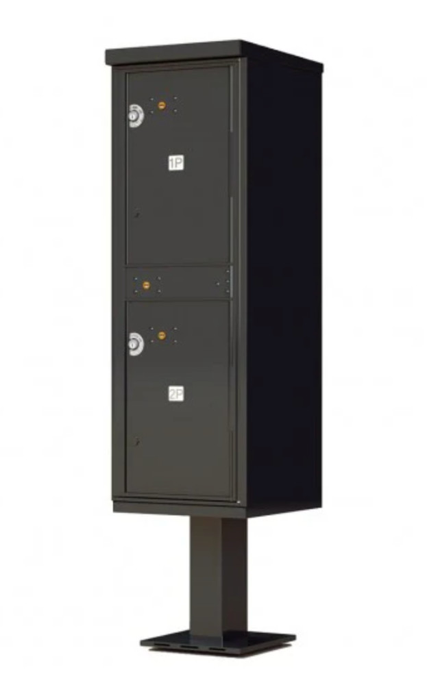 1590- T2 CBU Cluster Mailbox Parcel Locker - 4 Parcel Lockers