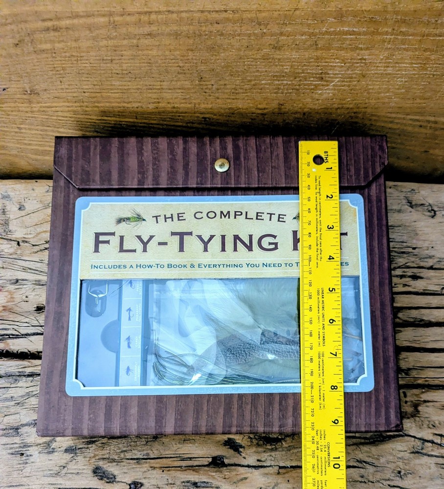 The Complete Fly-Tying Kit: Book, Vise, Tools, Materials, Instructions NOS