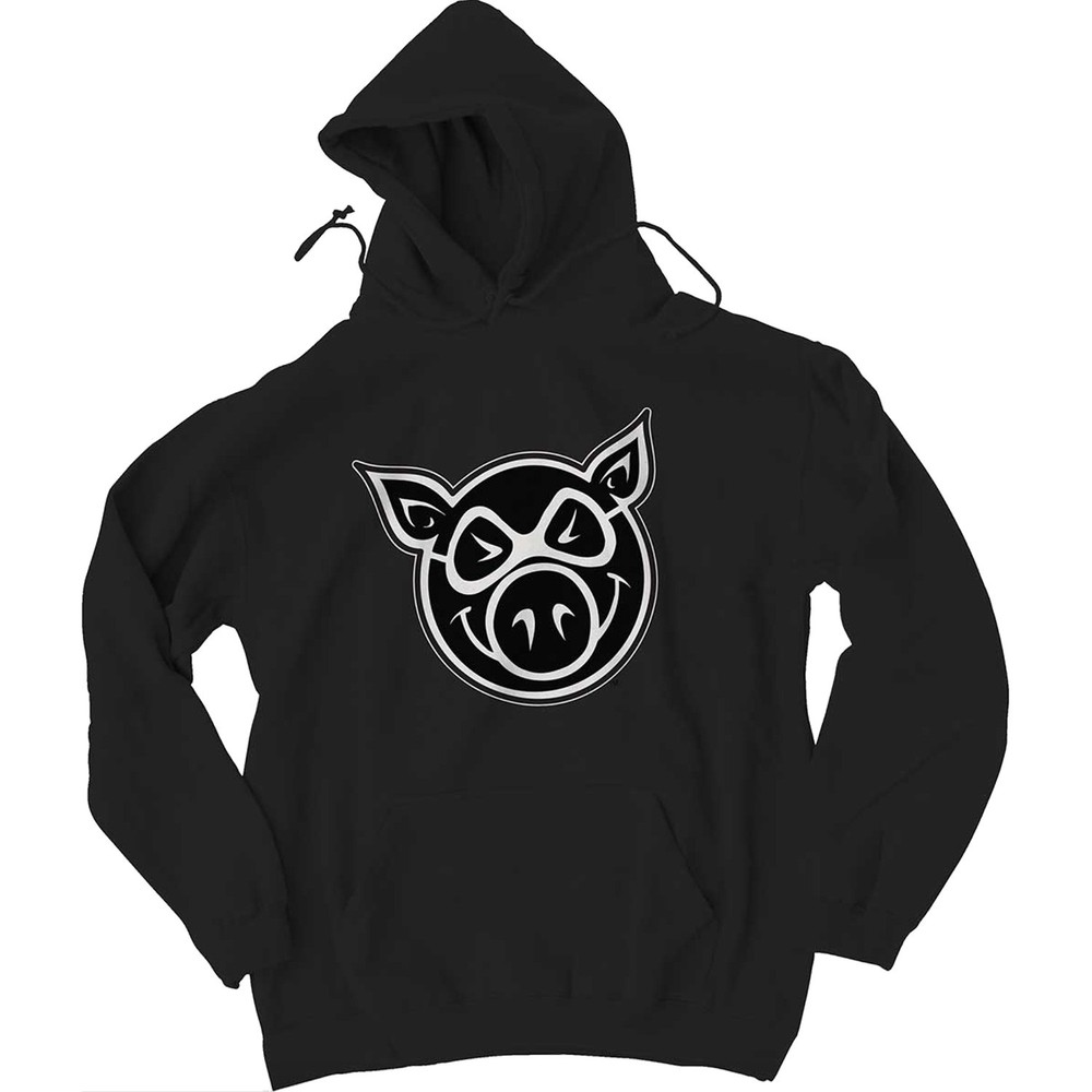 Pig Wheels Head Men's Hooded Sweatshirt - Medium