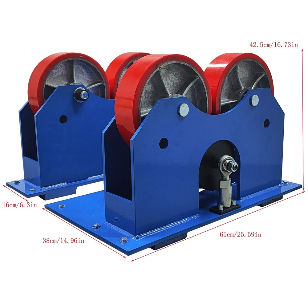 4400LBS Welding Roller Rack Digital Display Welding Turning Rolls Linkage Roller