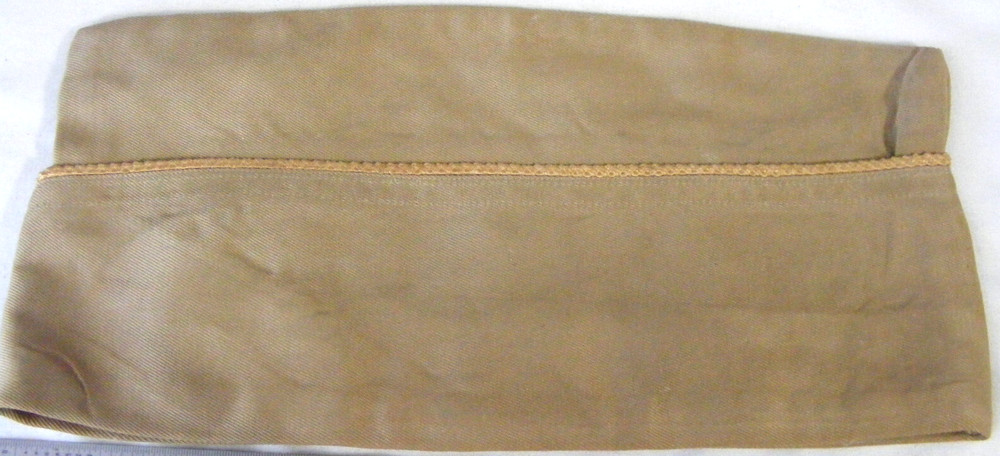 Vintage WW2 Khaki Quartermaster Corps Garrison Cap a