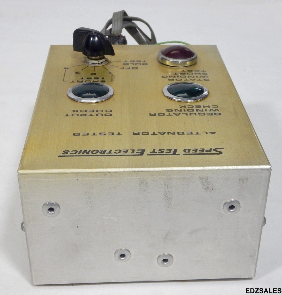 2 Speed Test Electronics Testers - Alternator / Rectifier Regulator Testing