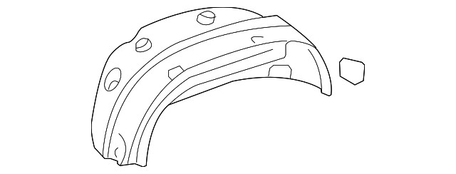 Genuine Honda Quarter Panel Splash Shield 74556-S9V-A10