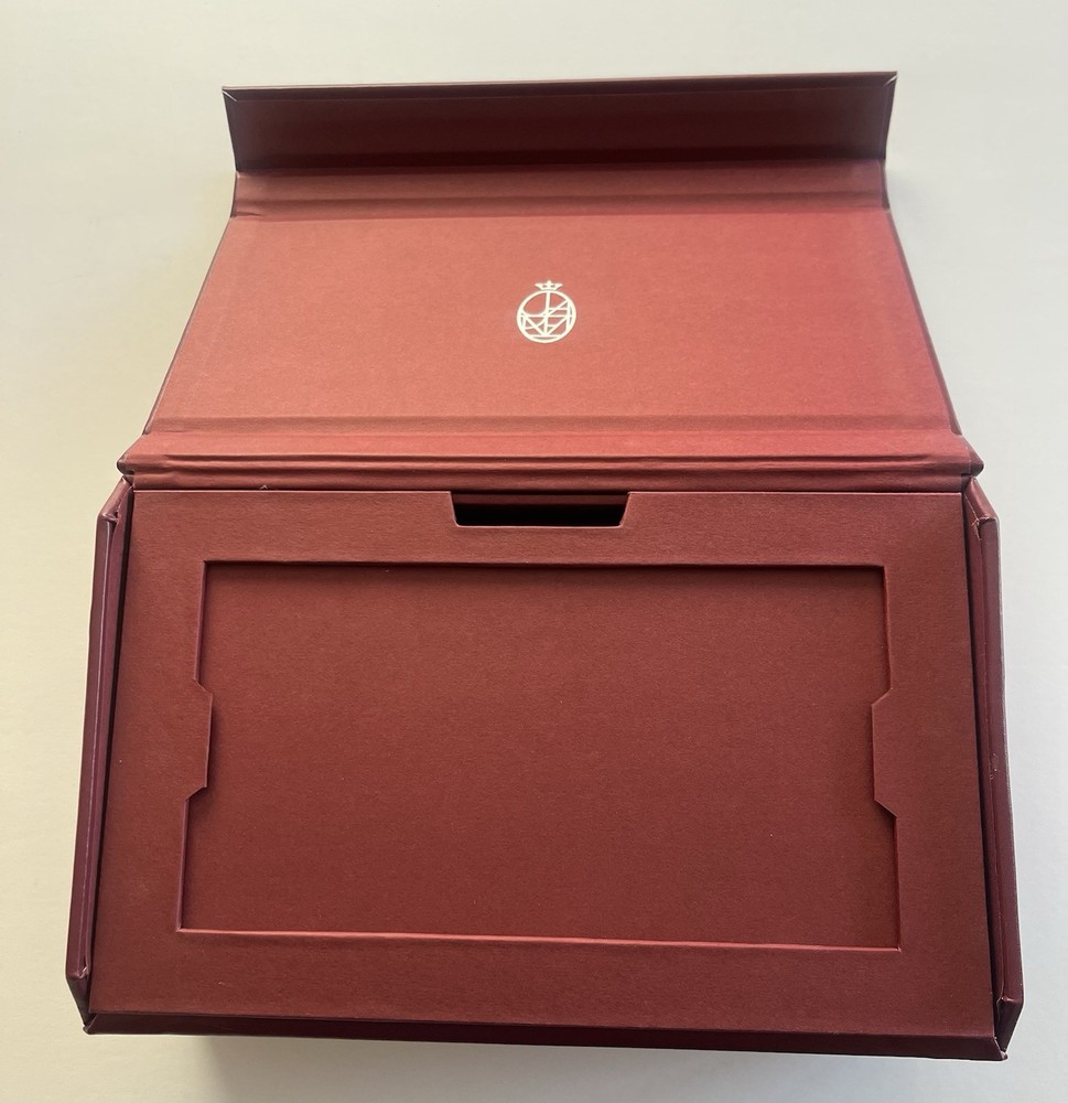Authentic Jacques Marie Mage Last Frontier Red Leather Box Only
