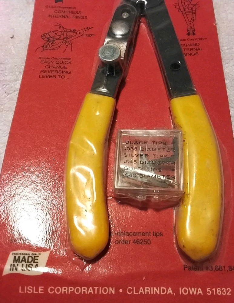 46000 LISLE COMBINATION INTERNAL-EXTERNAL SNAP RING PLEIRS 🇺🇸