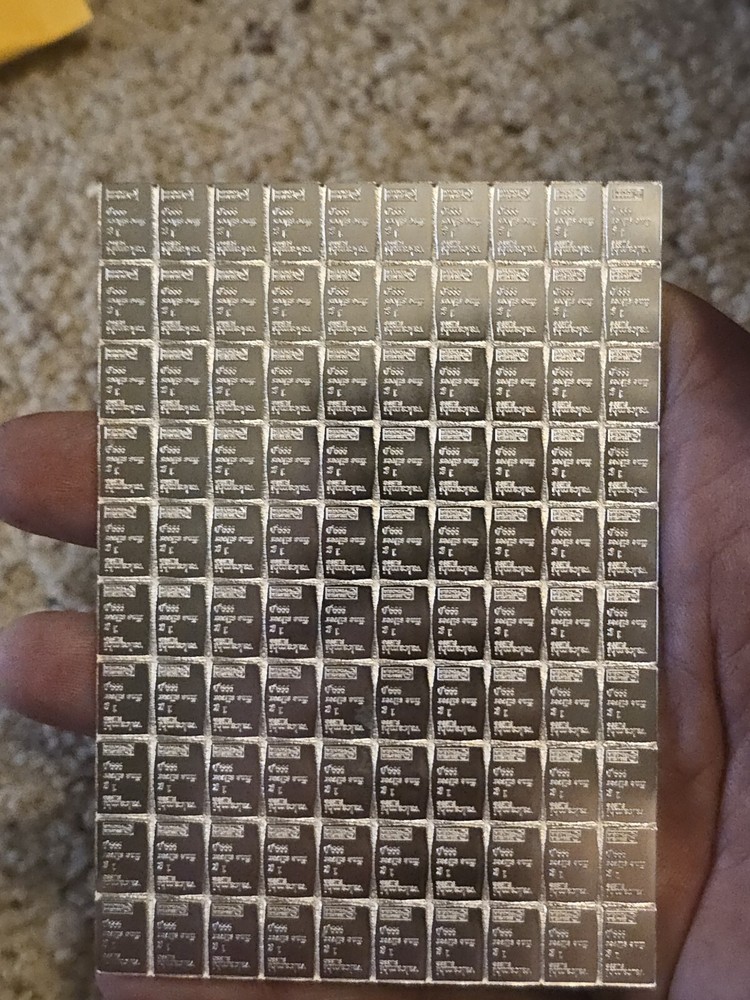 1 gram Silver Bar - Valcambi